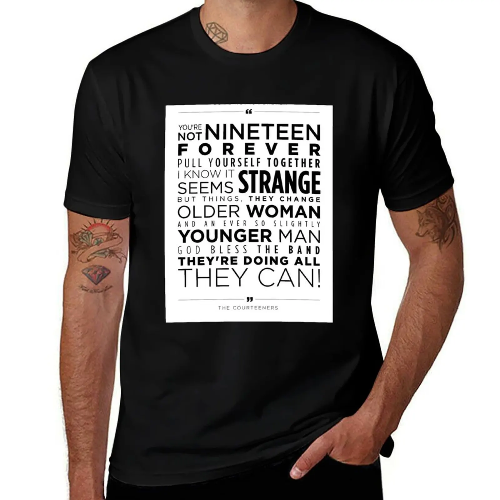 you_re not 19 forever T-Shirt Simple Line Art Print Tee