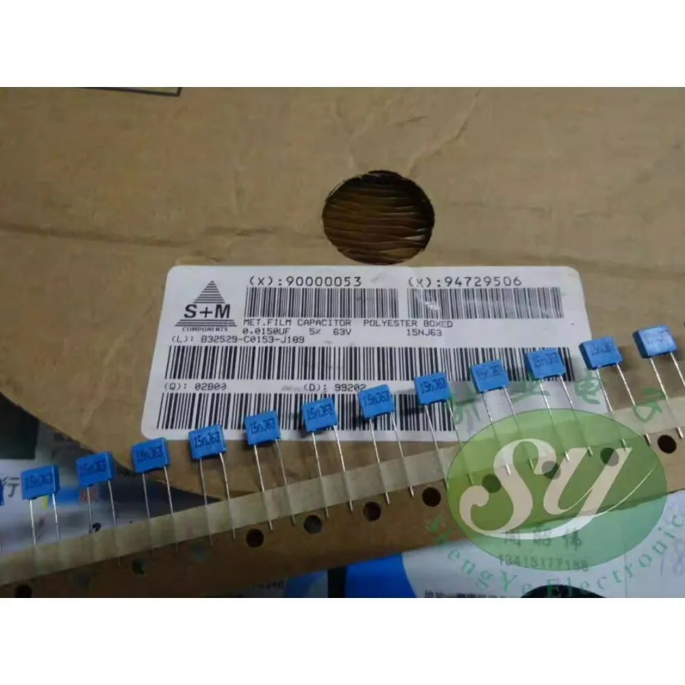 

50PCS EPCOS 0.015uf/63v 15nf 153 brand new 5mm film capacitor