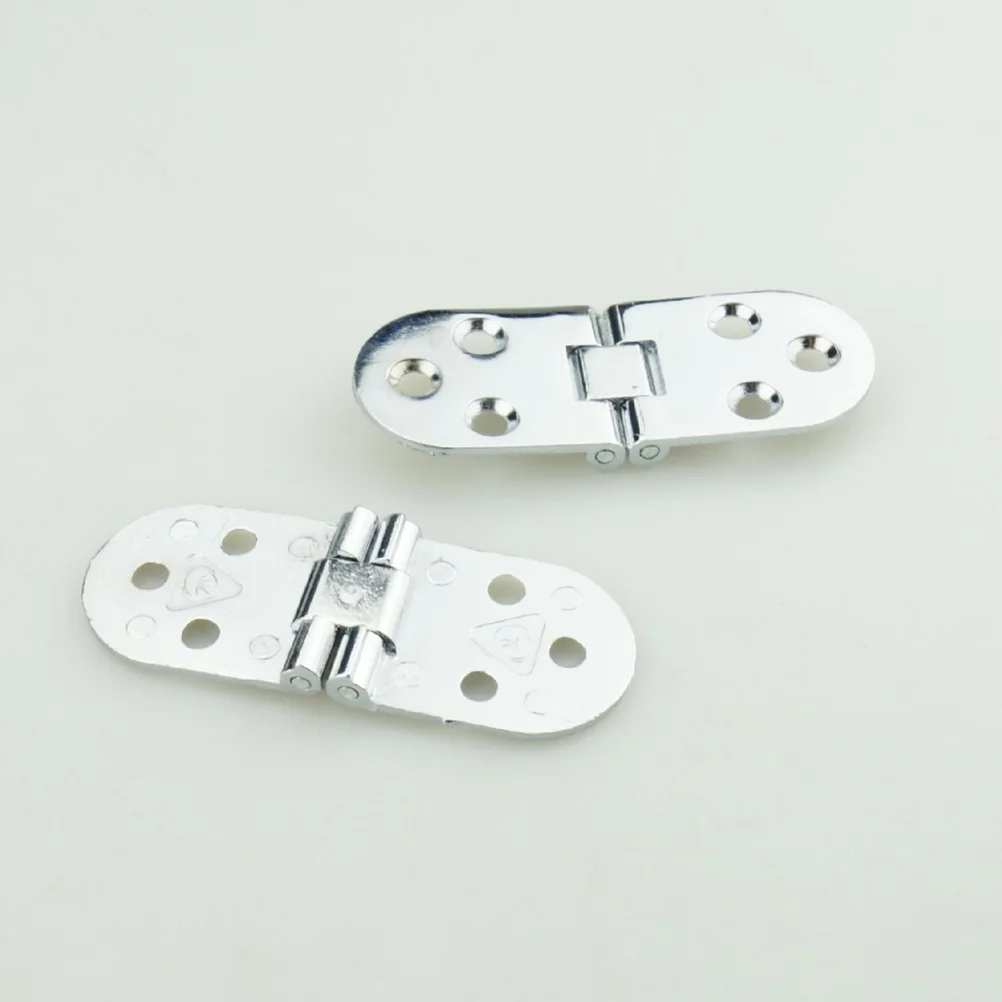 

2Pcs Zinc Alloy 78mm Mute Flat Hinge Thickened Stainless Steel Door Loose-Leaf Silent Hinge for Background Wall Counter Door