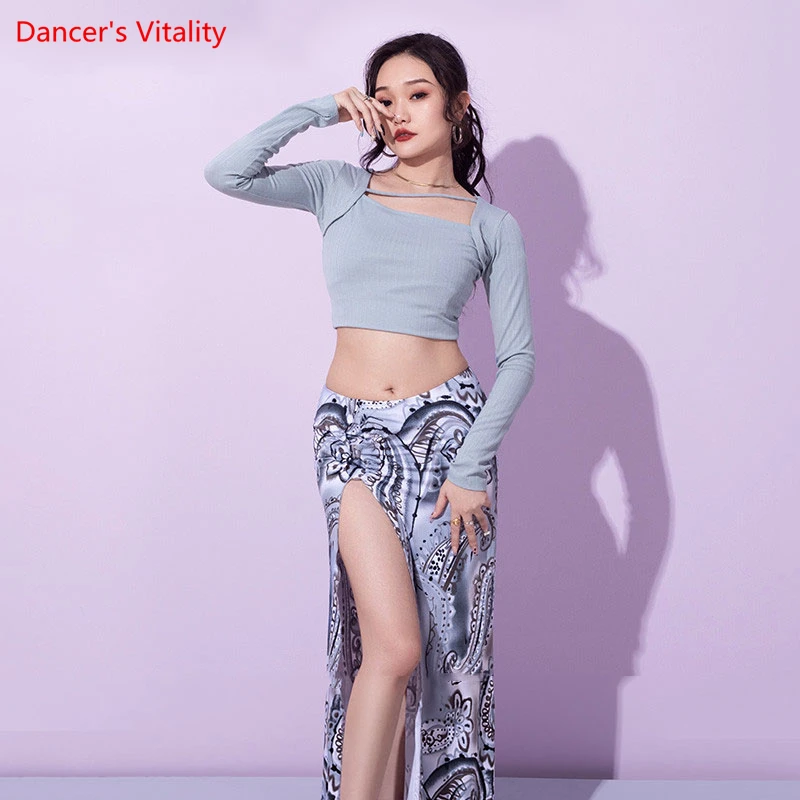 Belly Dance Training Clothes for Women Bellydance Tops and Printed Skirts Professional Dance Clothes Oriental Dance Clothing