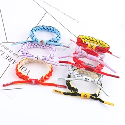 Bracciali Anime Cute Cosplay rufy uomo donna Metal Bead Weave Sport braccialetto regolabile braccialetto e regali Bangle