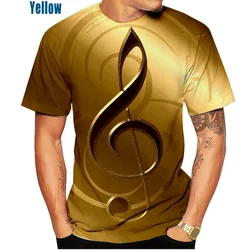 2022 Fashion Piano Musical Note Printed T Shirt Men Women 3D Sweatshirts Funny T Shirt Pullover Sportwear Hip Hop Tee