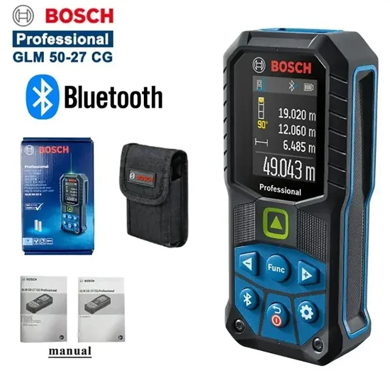 Bosch GLM50-27CG Laser Rangefinder 50M Green Laser Rangefinder IP65 Bluetooth Measure Instrument Electronic Measuring Rule