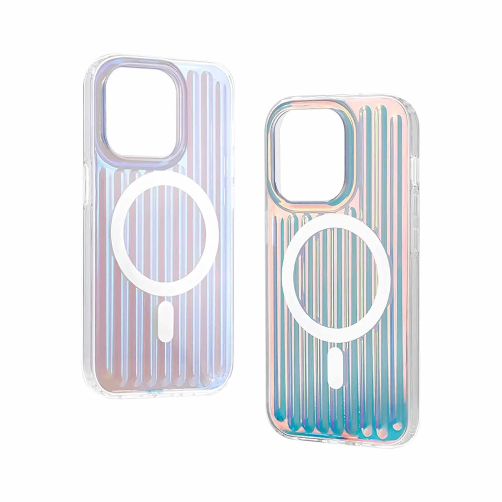 

Luggage Style Mag Case for Apple iPhone 16 Pro Max 16Pro 16Plus Dazzling Stripe Premium Gradient Color Compatible with MagSafe