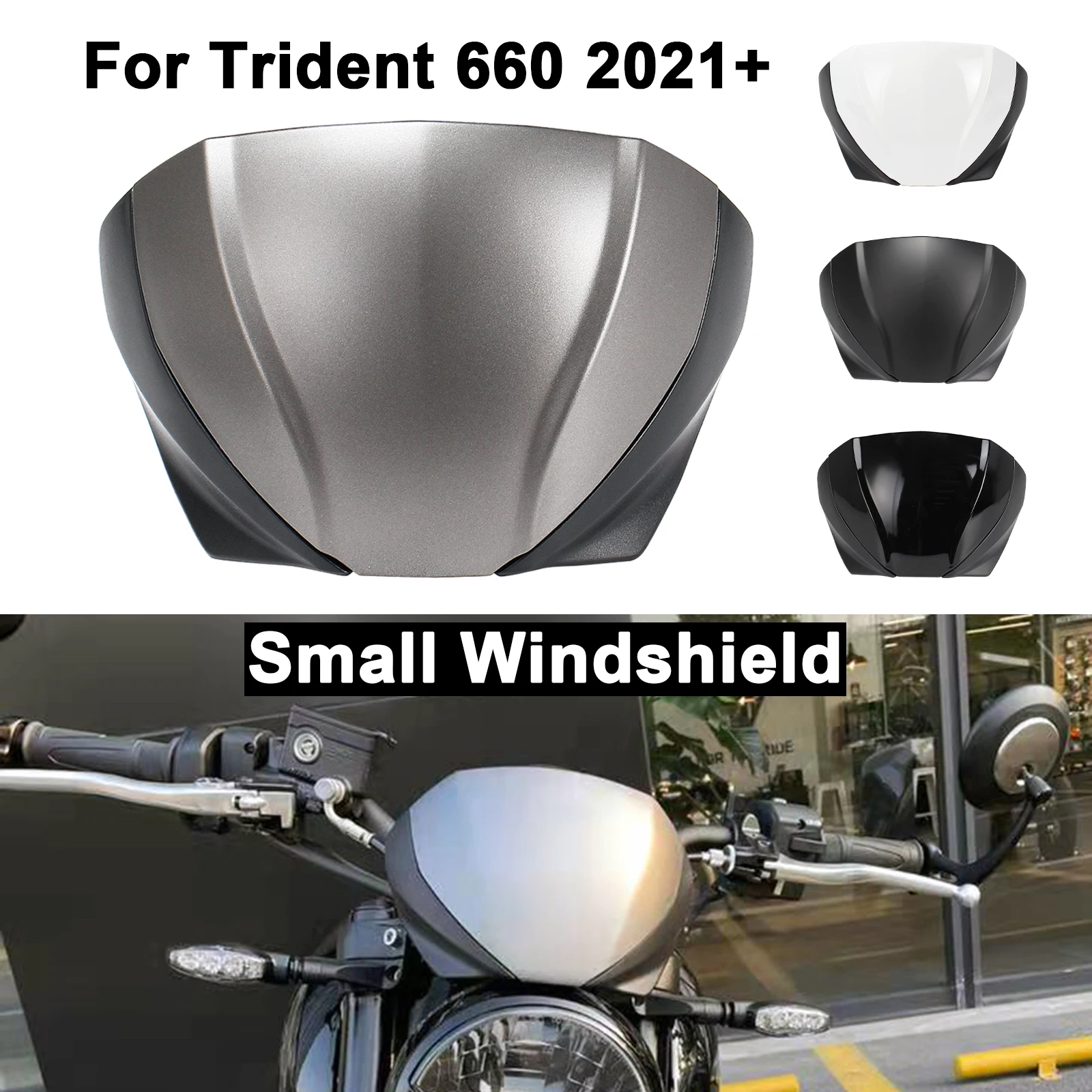 

For Triumph Trident 660 Front Windshield Fairing Motorcycle Windscreen Wind Deflector 2021+