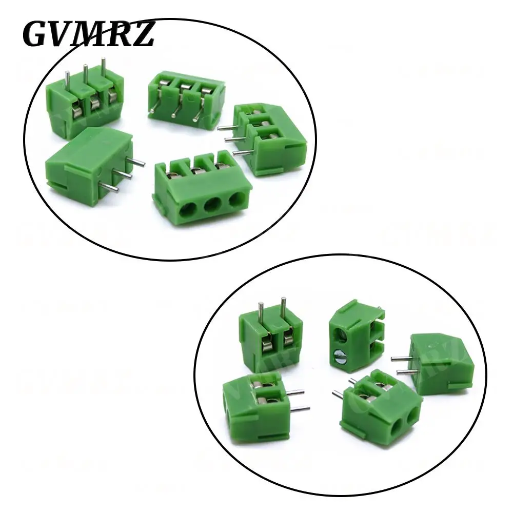 5PCS KF396 3.96mm Pitch 2P/3P connector green screw type PCB terminal block Spliced MG/KF396
