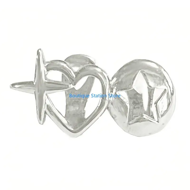 

Y55F Hollow Heart Teeth Jewelry Caps For Women Men Allergy Resistant Lightweight 3g Design Vintage Accessories