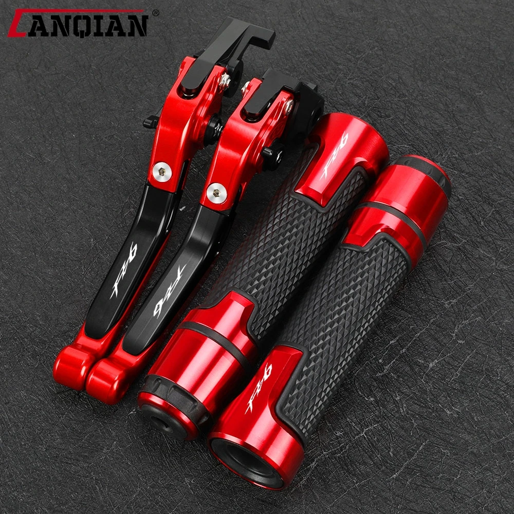 

Motorcycle Accessories Brake Clutch Levers Handlebar Grip Handles bar Hand Grips FOR YAMAHA FZ6 FAZER 2004-2010 2009 2008