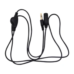3.5mm Jack AUX Male to 3.5 mm Female Adapter Extension Cable with Volume Control Audio Stereo Earphone Headphone Cord