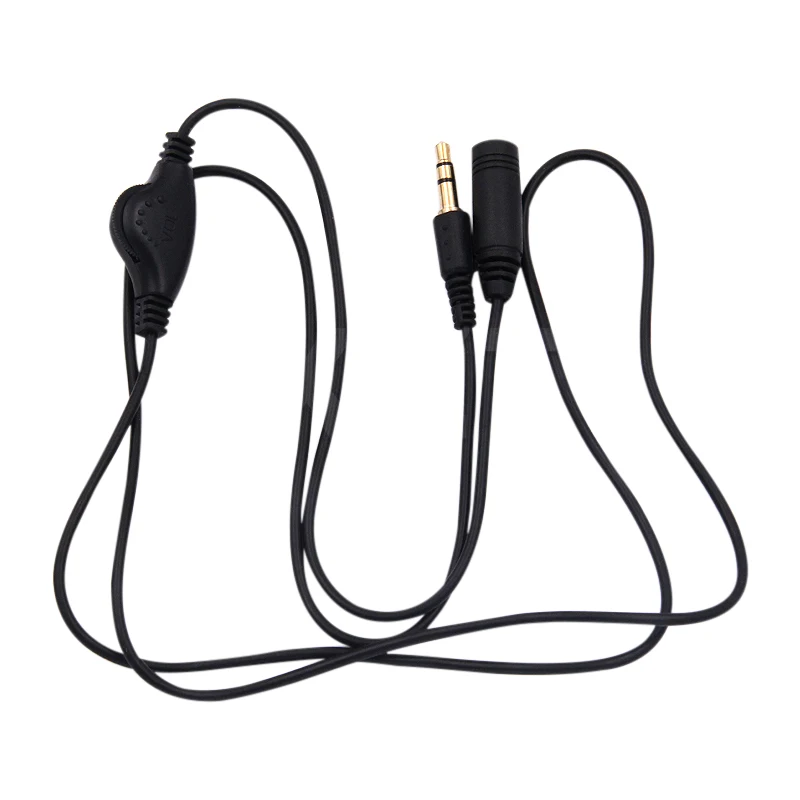 3.5mm Jack AUX Male to 3.5 mm Female Adapter Extension Cable with Volume Control Audio Stereo Earphone Headphone Cord