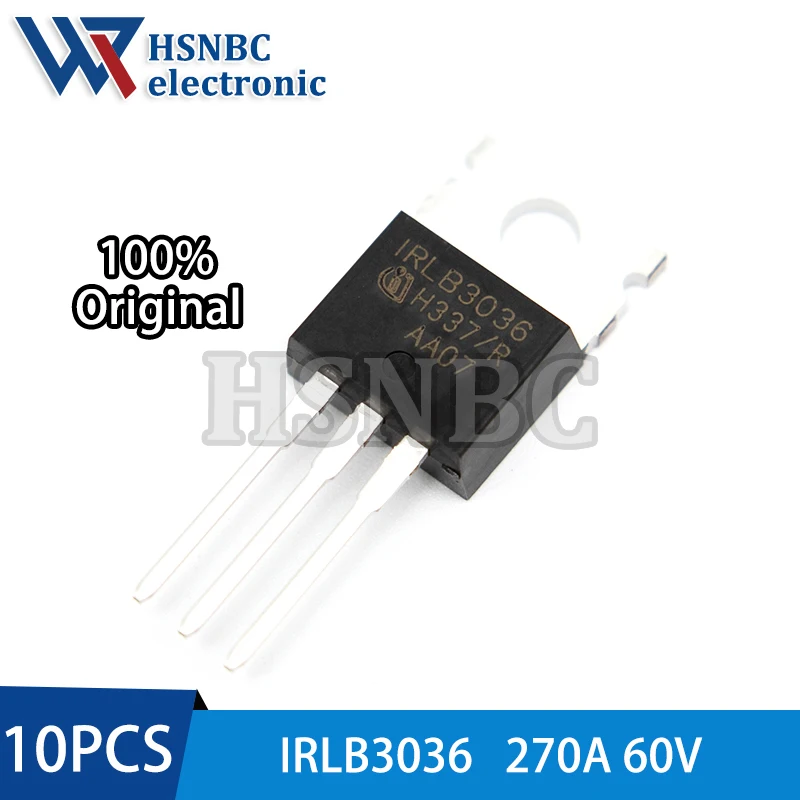 10PCS IRLB3036 IRLB3036PBF LB3036 TO-220 270A 60V N-channel Power MOSFET Transistor 100% New Original