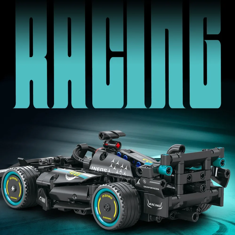 Technical Remote Control F1 Formula Sport Car Building Blocks Power Racing Supercar Bricks Mode Toy for Kids Model Gift
