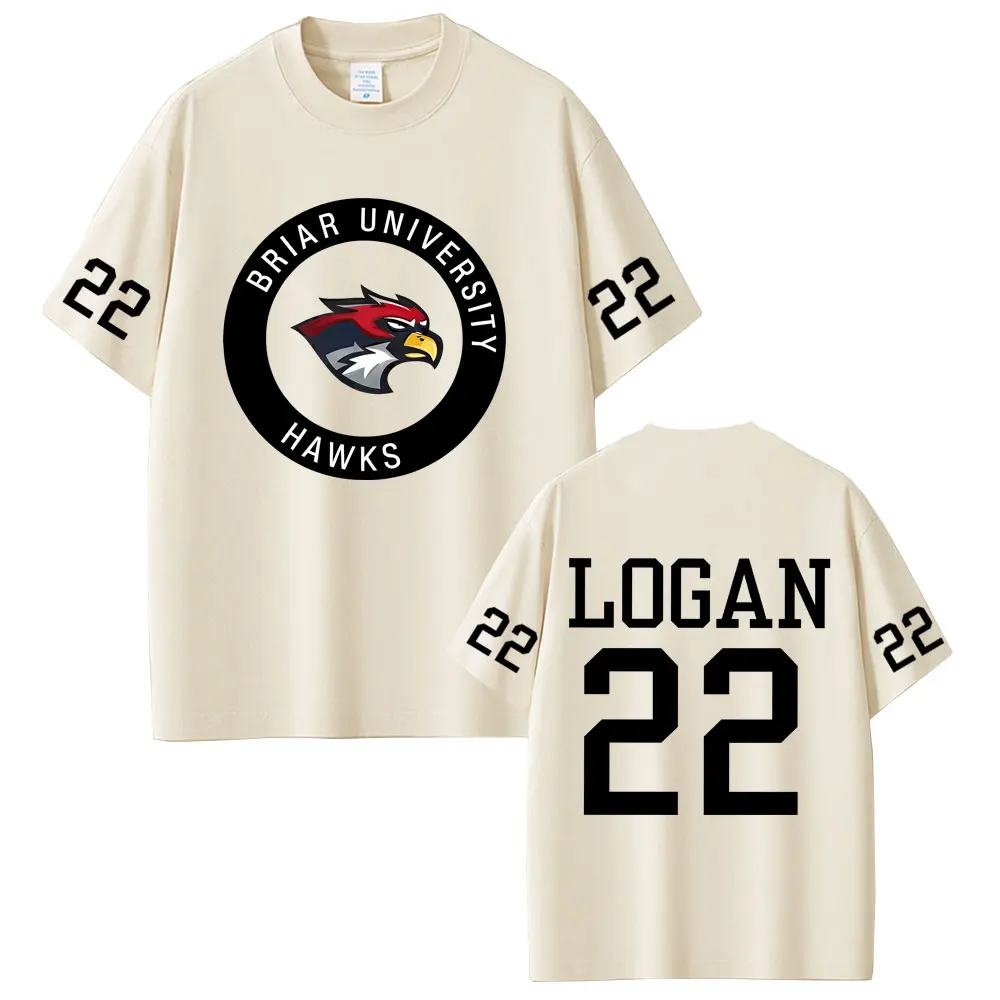 Off Campus Briar University Logan 22 Merch T-shirt Men Women Hip Hop Hockey Oversized Tshirt Male Casual Cotton Vintage T Shirts
