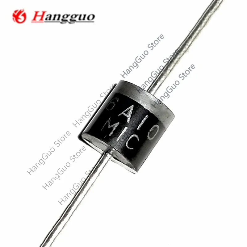 

200Pcs/Lot 6A10 6A/1000V 10A10 20A10 10A20 30A10 rectifier diodes DIODE GEN PURP 1KV 6A R6 IC Best Quality