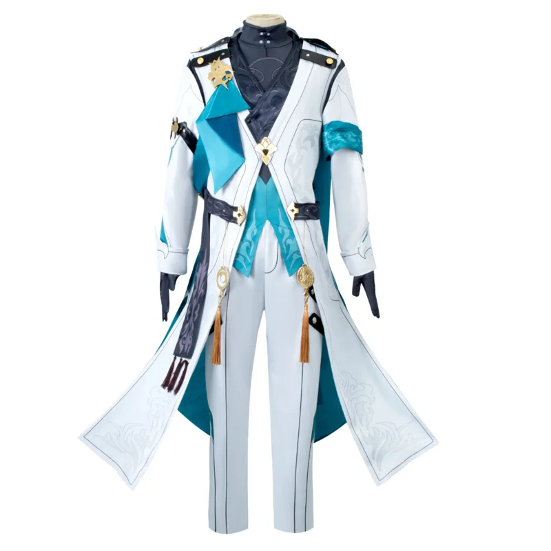 Hookai star rail Xianzhou Luofu tatami Luo cha cosplay costume men fashion Halloween rode play wig anime suits