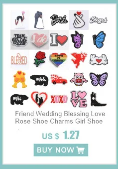 Cute Shoe Charms PVC Shoe Decorations Accessories for Clogs Sandals Wristband DIY
