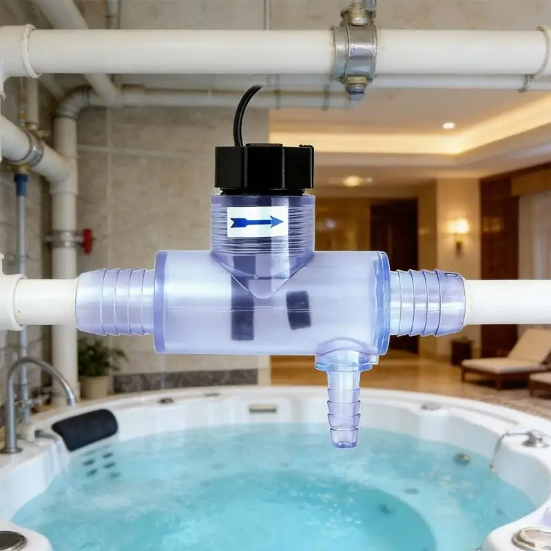 M5TC Plastic Flows Sensors Replacement Pool Flows Switches with Clear Tees & Cable Ensuring Smooth Water Circulation And