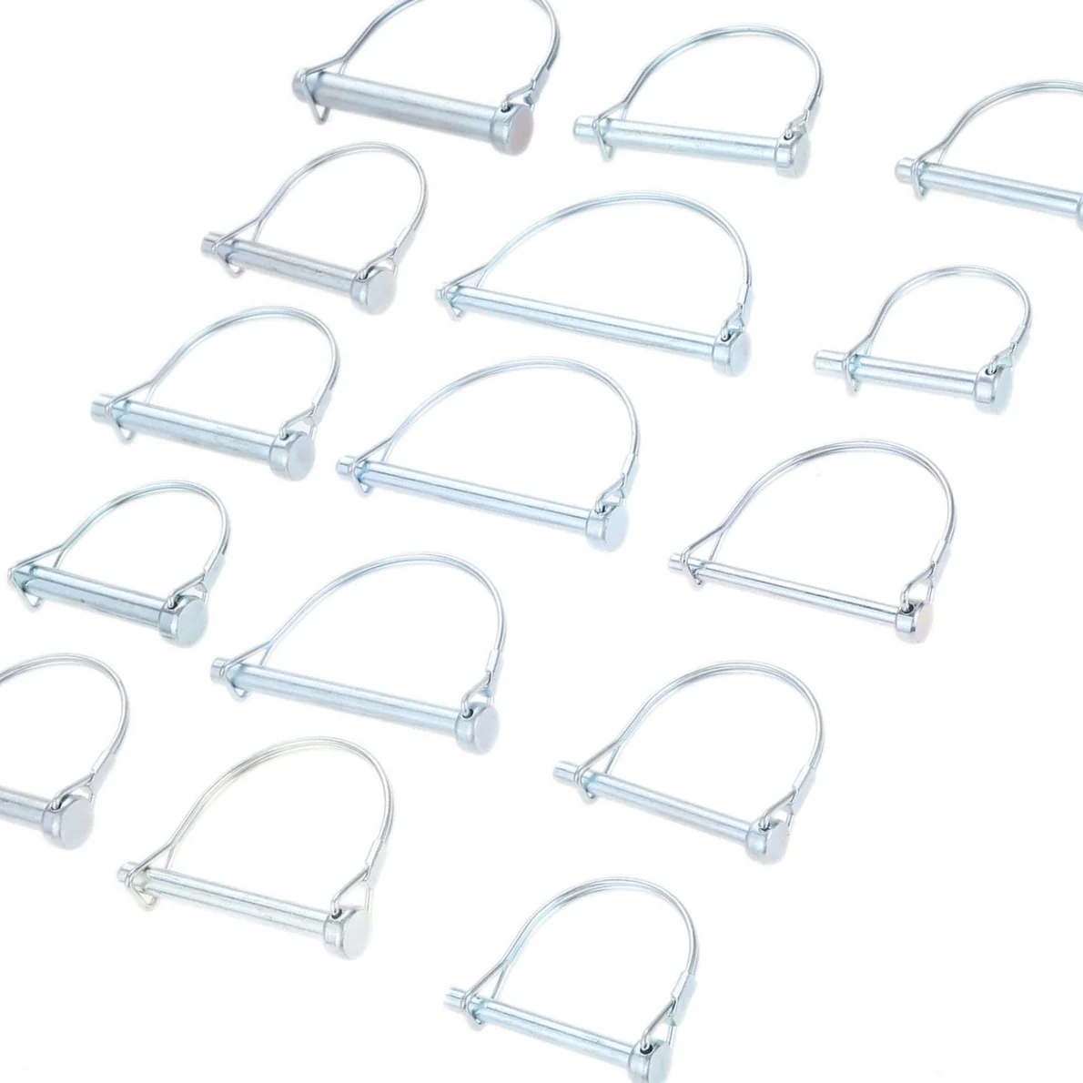 5/4/2Pcs Coupler Safety Pin D Shape Steel Shaft Locking Ring Split Hitch For Boat Truck Farm Lawn Garden M6 M8 M9 M9.5 M10 M12