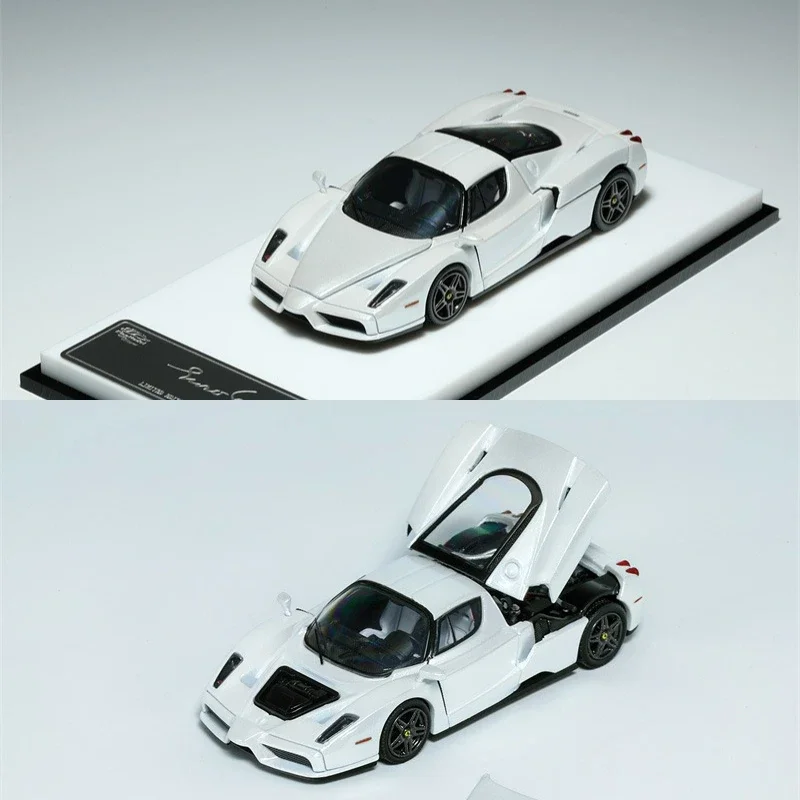 KING MODEL 1:64 Enzo Metallic white Diecast Model Car