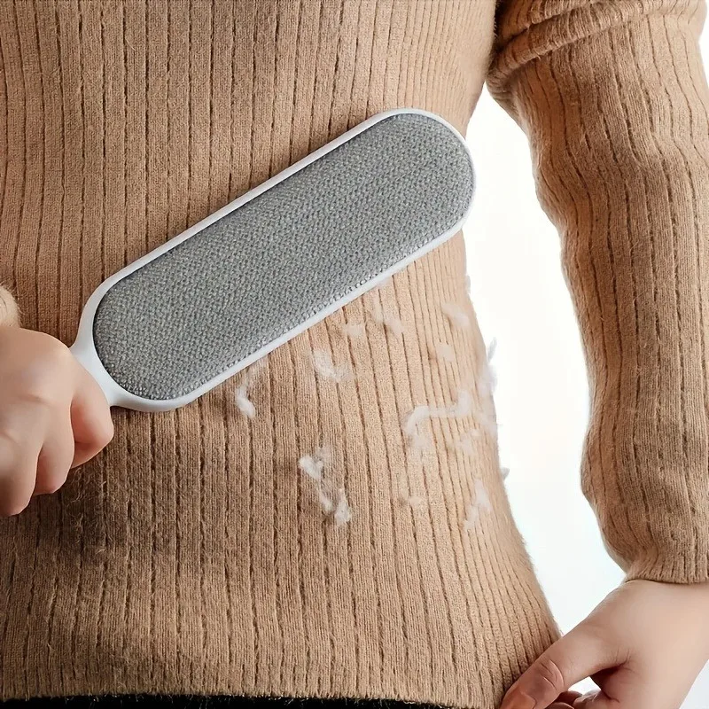 Cepillo reutilizable para depilación de mascotas, adsorción electrostática de doble cara, adecuado para gatos y perros, ideal para ropa de muebles