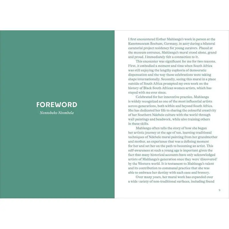 كتاب Esther Mahlangu Hans Ulrich Obrist Azu Nwagbogu Thomas Girst Thames And Hudson Ltd 9780500028124