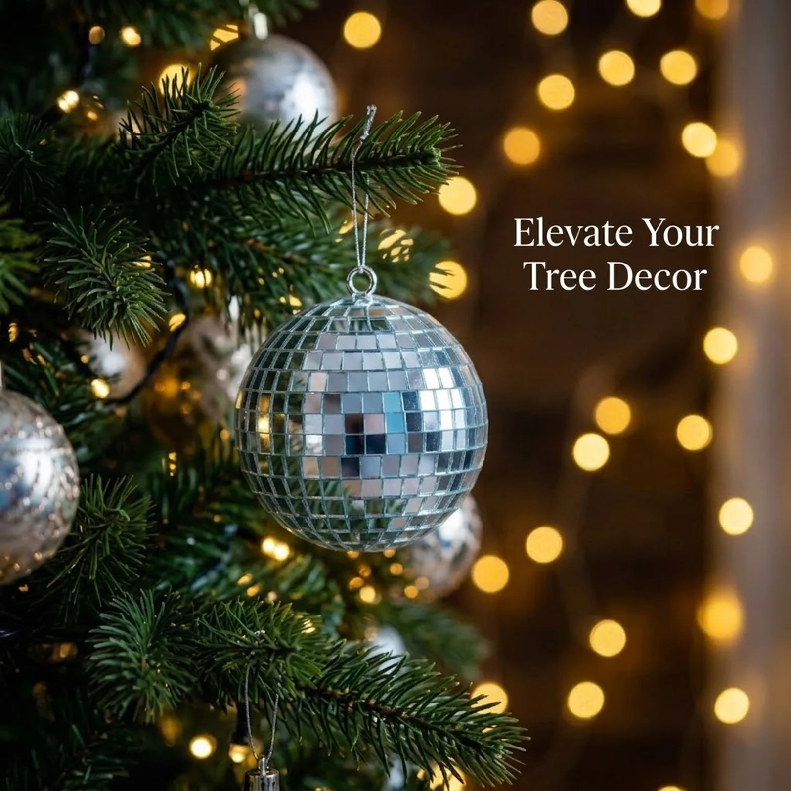 Silver Christmas Tree Baubles Set Shatterproof Xmas Tree Balls Ornaments Holiday Home Party Decoration New Year Hanging Gifts