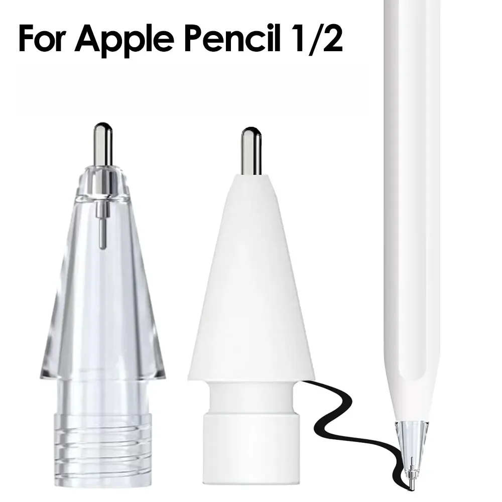 1-10Pcs Metal Replacement Tips for Apple Pencil 2/1 Gen iPencil Nibs Upgraded Precise Control Fine Point Tip For iPad Pro Pencil