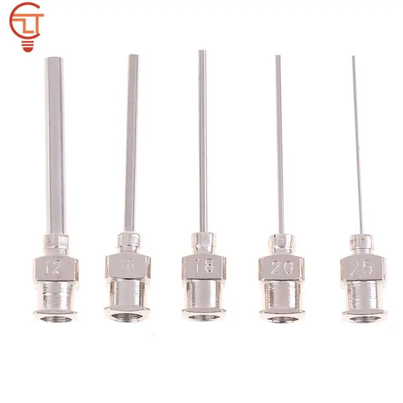 Imagem -06 - Agulha de Ponta sem Corte Seringa Dispensador Agulhas Dispensando Cola Acessórios e Suprimentos Aço Inoxidável 12g Mais 16g 18g Mais 20g 25g Peças
