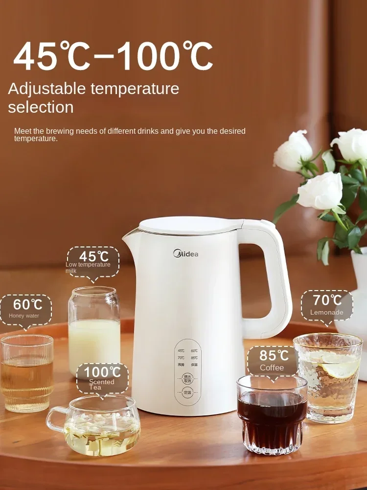 Электрический чайник из нержавеющей стали с постоянной температурой, 220 В