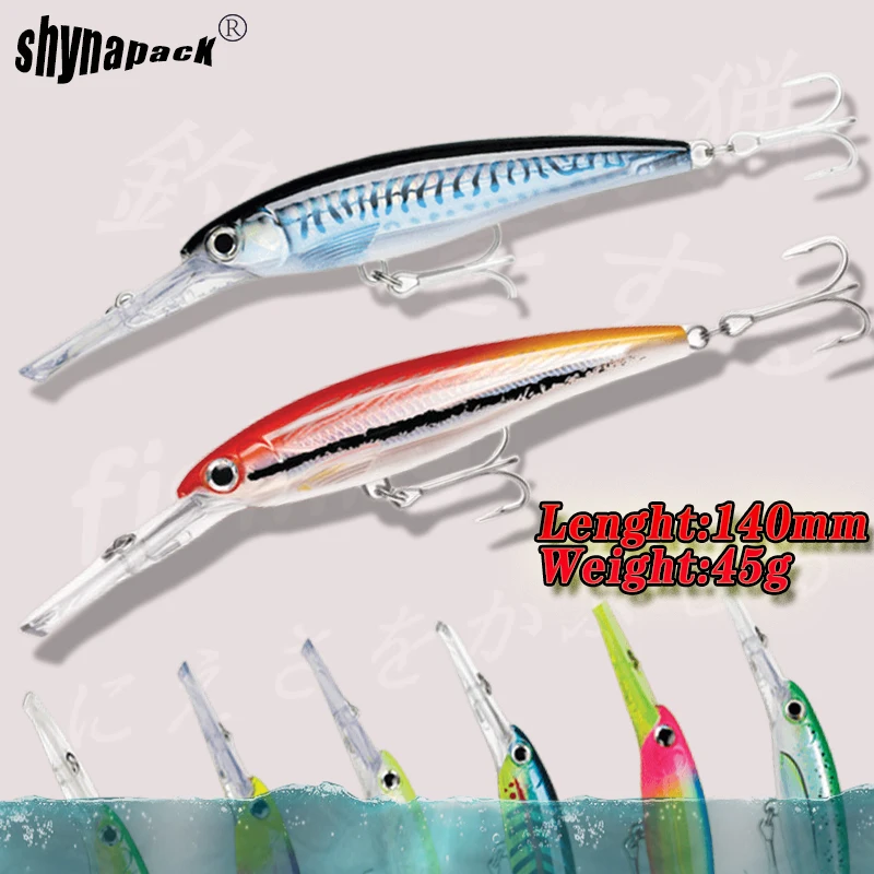 shynapack 14cm 46g super magnet weight system long casting New model fishing lures hard bait 2023 quality wobblers minnow