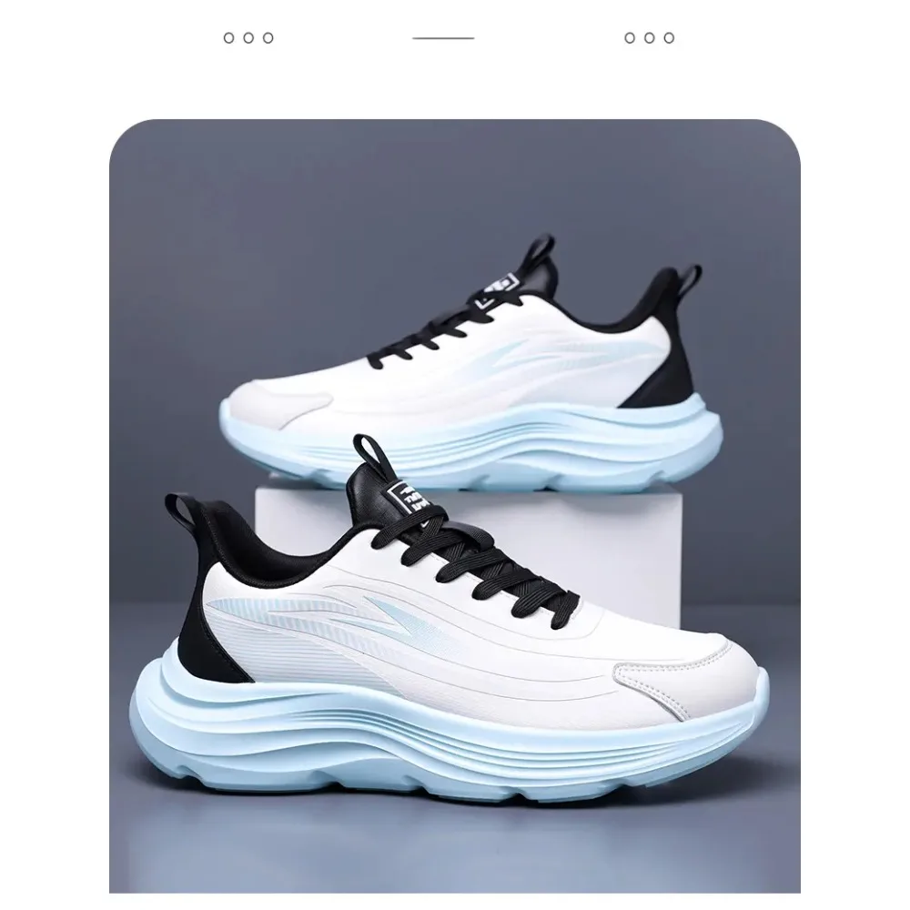 2025 Zapatos deportivos informales para hombre, mocasines, zapatos para correr, zapatos planos transpirables de moda de talla grande