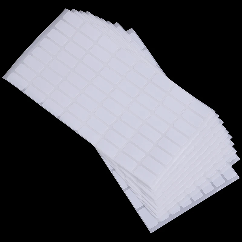 640pcs/lot Blank White Sticker Labels Small Paper Adhesive Label Stickers Writable Note Tag Crafts 10*20mm