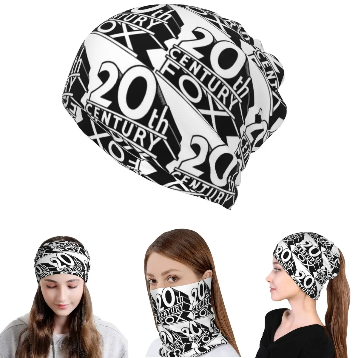 

20th Century Fox Bandana Neck Gaiter Wrap Scarf Warm Cycling Scarf Beanies Hat for Men Women Adult Winter