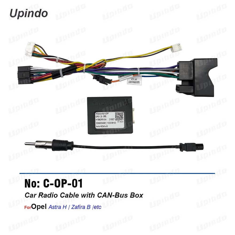 

Car Radio Cable with CANBus Box For Opel Astra H Zafira B Power Wiring Harness Aftermarket Android Headunit Installation Adapter