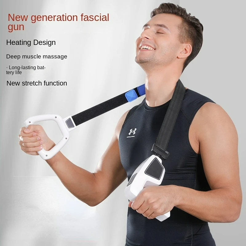 

New Hot Compress Fascia Gun Relieve Muscle Soreness Mini Multi-functional Massage Guns Upgrade Stretch Massage Belt Massager Gun