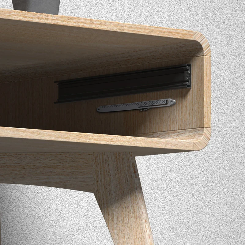 1Pc Drawer Rail Silent Buffer Slide Rail Anti-collision Damper Automatically Closes Side Mounted Guide Rail