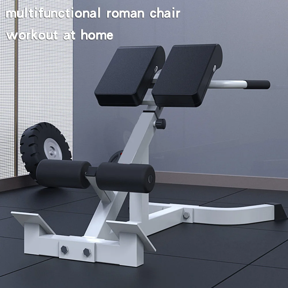 Folding Roman Chair Back Extension Exercise Bench Back Training Supine Board