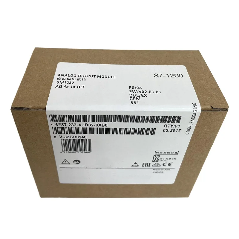 Brand New For Siemens S7-1200 6ES7232-4HD32-0XB0 Control Module 6ES7 232-4HD32-0XB0 in Box Sealed