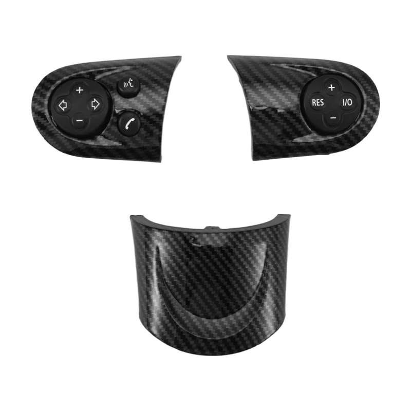 

Trim Cap Button For Steering Wheel Multifunction Switch In Carbon Fiber Style Car For MINI Cooper R55 R56 R57 R58 R59 R60 R61