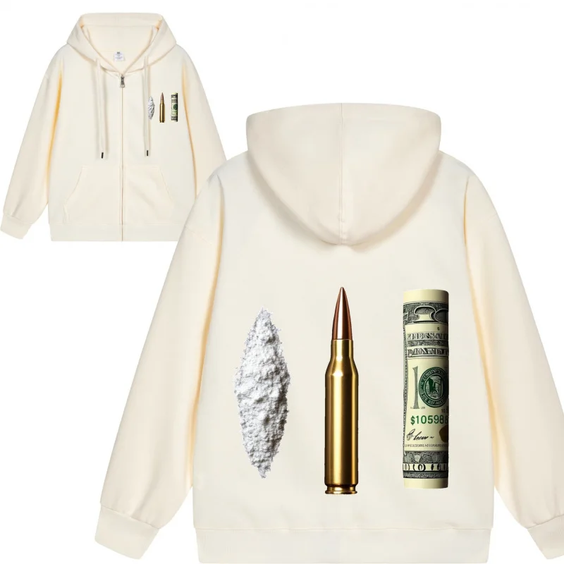 남성용 집업 후드티 블랙 후드티에 추상 디자인 2025 새로운 스타일 캐주얼 커플 스타일 커플 스타일