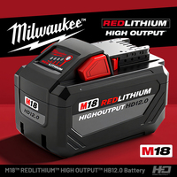 21700 Milwaukee M18 Battery 18V HD 12.0Ah Replacement Lithium Battery for Milwaukee M18 48-11-1812 48-11-1812 48-11-1850 battery