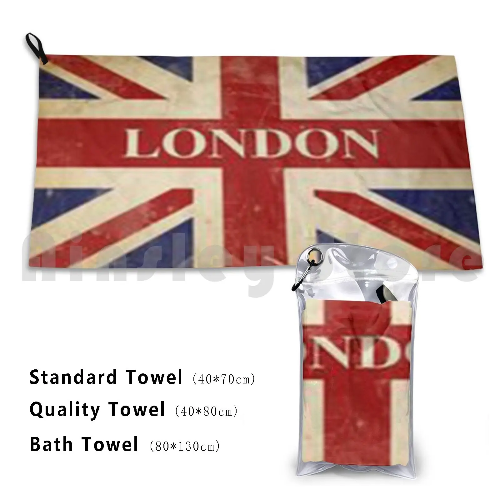 Union Jack Bath Towel Beach Cushion 186 British Flag British Flag Uk United Kingdom Great Britain Union Jack
