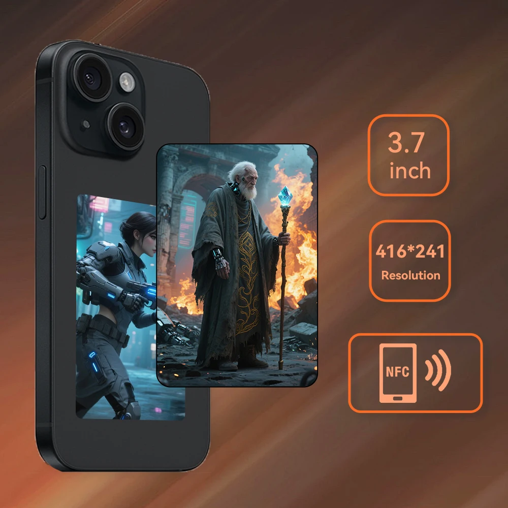 

Nfc e ink phone case 3.7 inch e-paper ink screen phone case ink e ink nfc phone case for iphone