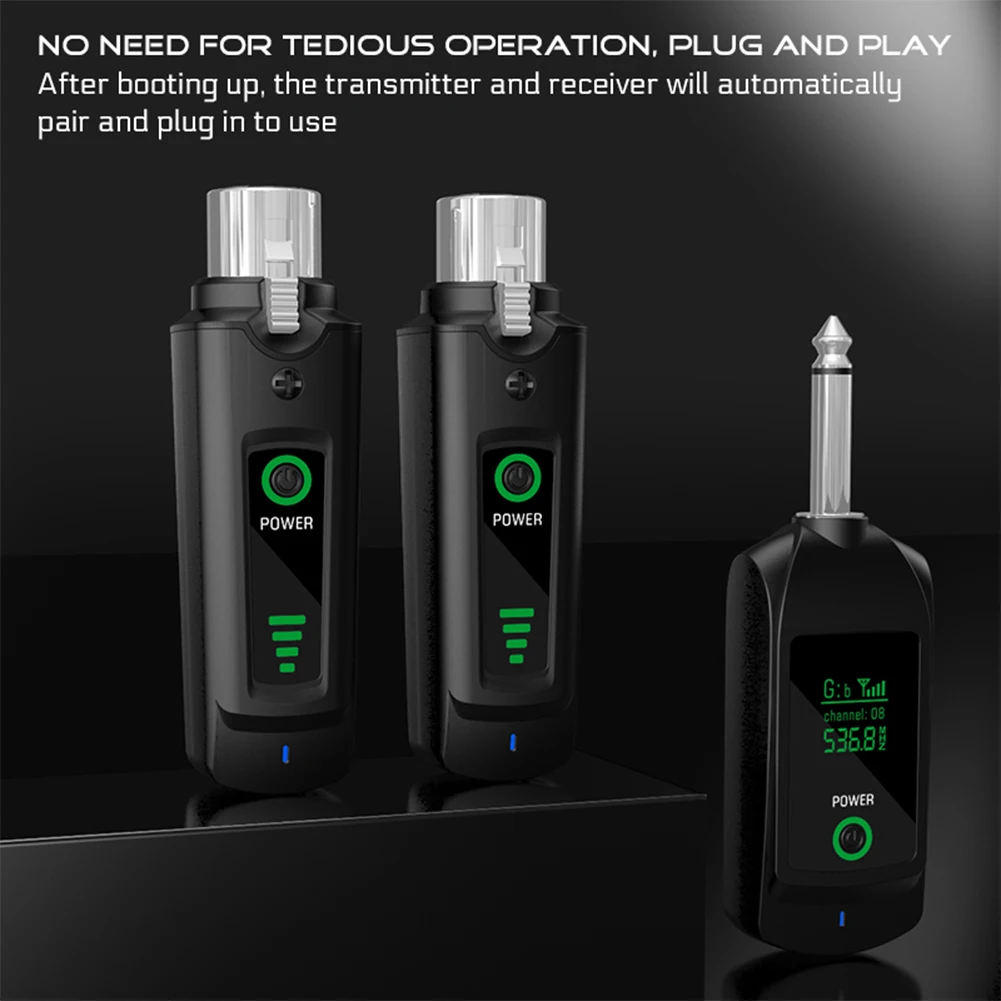 سلكي إلى نظام الميكروفون اللاسلكي ميكروفون لاسلكي جهاز ريسيفر استقبال وإرسال UHF XLR نظام محول ملحقات الميكروفون