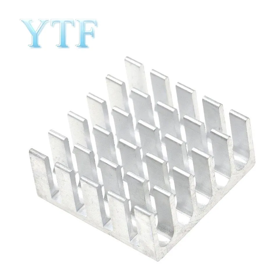 5PCS Heatsink Radiator Cooler Radiator 22x22x10MM High Quality Silver Slot Heat Sink 