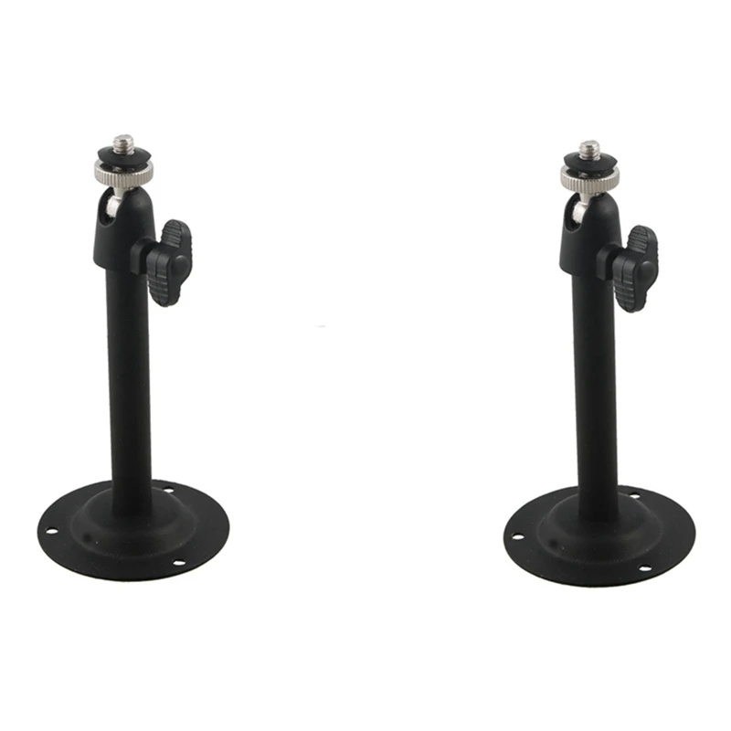 2X Black Metal Ceiling Mount For CCTV Surveillance Camera CCD Wall 13.4 X 6Cm