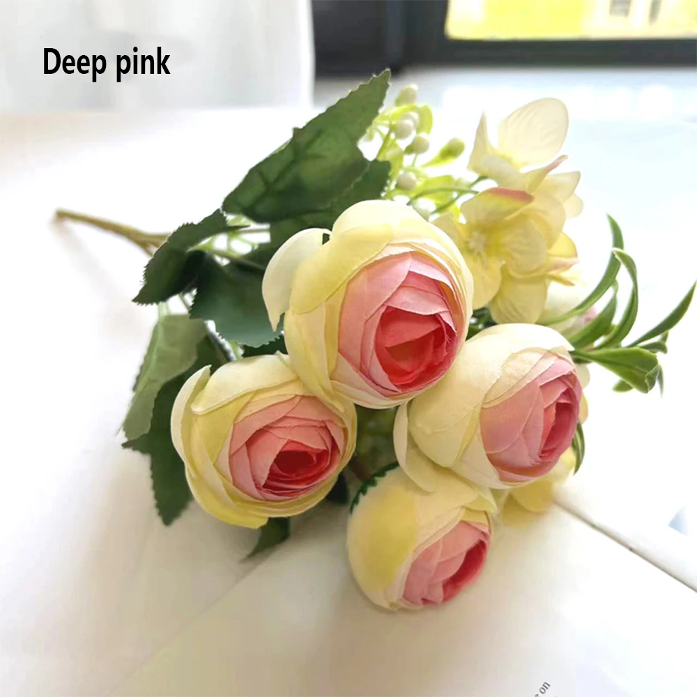 

3Pc Simulated Rose Wedding Bouquet, Wedding Photography Props, Handmade Artificial Flowers, Home Decor, Artificial Silk