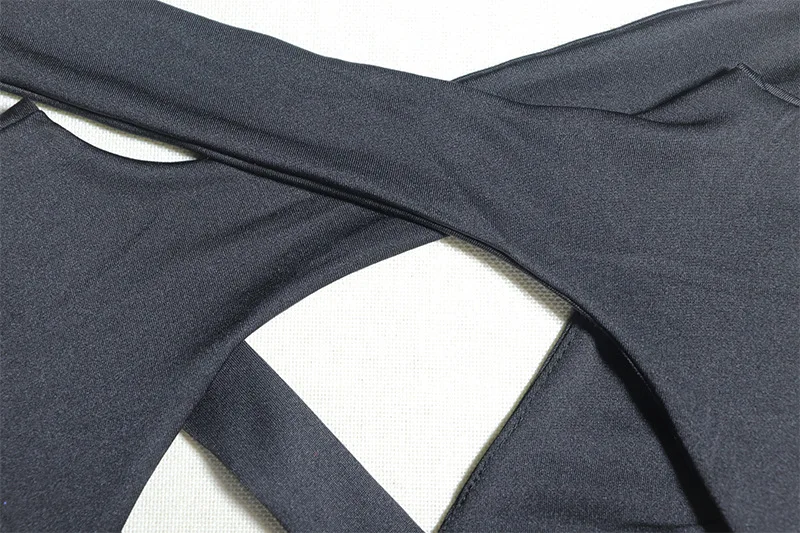 Bangniweigou 풀 슬리브 섹시한 컷 v 넥 백 레스 스트랩 미니 드레스 여성 봄 캐주얼 bodycon 화이트 리본 cinched streetwear