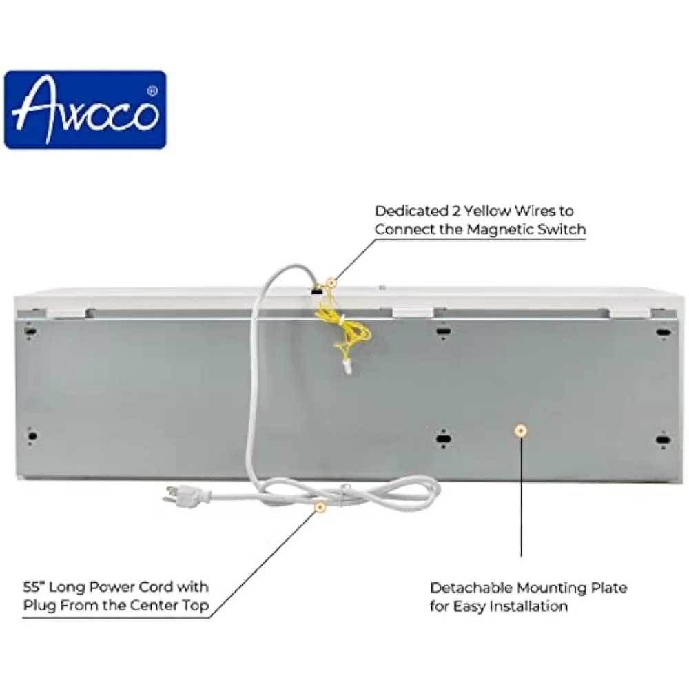 Awoco 36 "Super moc 2 prędkości 1200CFM komercyjna kurtyna powietrzna wewnętrzna, z certyfikatem UL, 120V nieogrzewana-w tym przełącznik do drzwi