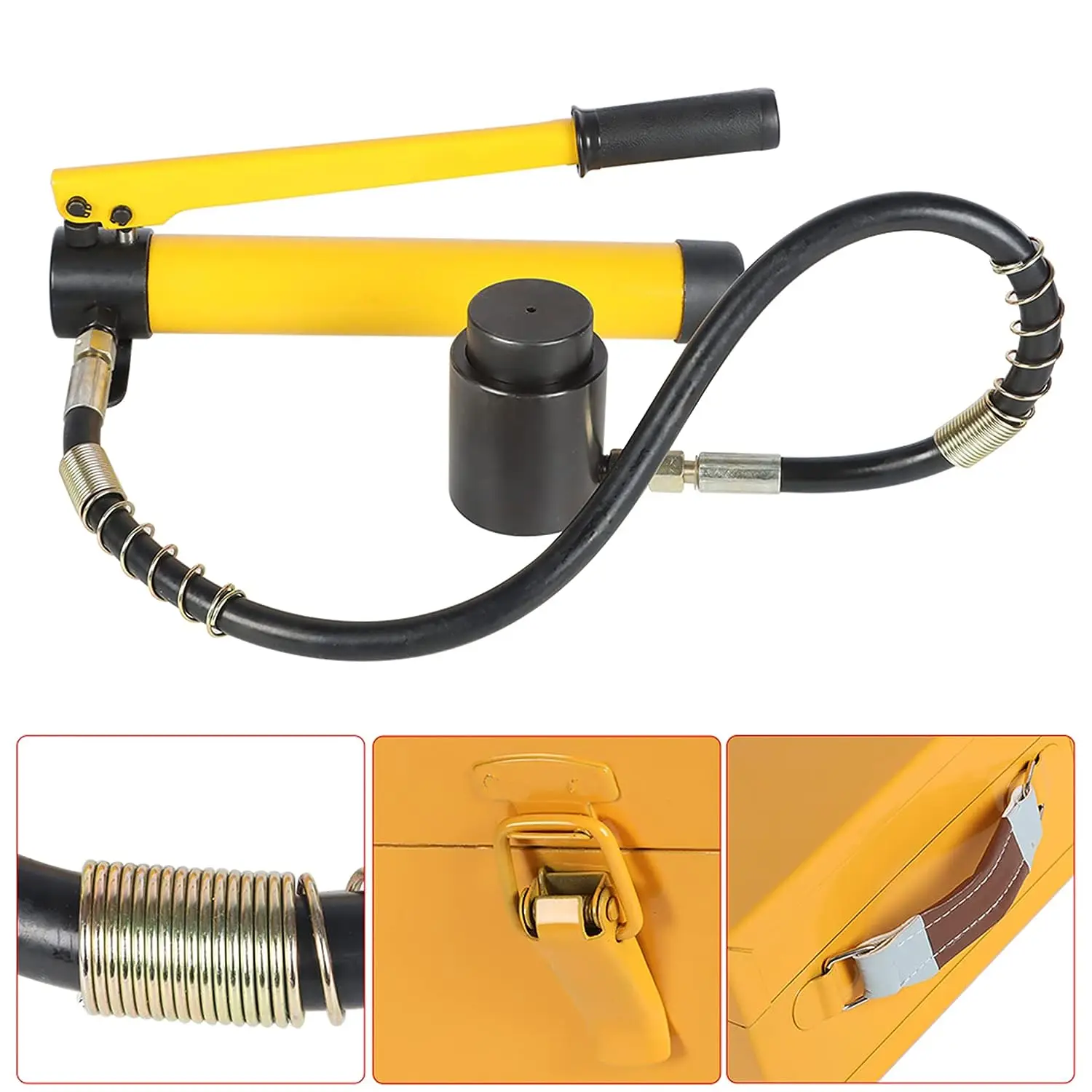 SYK-8B 10 Ton Hydraulic Knockout Punch Driver Tool Kit Manual Handle Puncher Tools With Hole Digger Set Metal Sheet Puncher